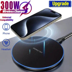 300W Wireless Charger For iPhone 14 13 15 16 Pro XS Max Mini X XR Induction Fast Wireless Charging