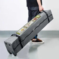 10x10ft Canopy Frame Organizer Bag with Wheels Heavy Duty Pop Up Carry Bag with Handles Durable