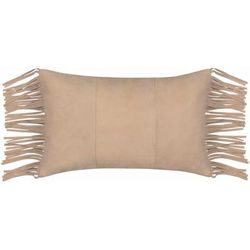Muratbey 20" Square Rustic Tan Lumbar Pillow - Boutique Rugs