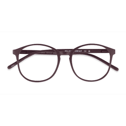 Unisex s round Matte Red Plastic Prescription eyeglasses - Eyebuydirect s Days