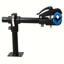 TEMU Repair Stand With Varnished - 360° Rotating Clamp Wall Mount Hanging Shelf For Home Bicycle Maintenance, Suitable For Road And Mountain Bikes - Sturdy Tool Holder Rack For Indoor Bike Storage Day