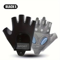 TEMU Rigwarl 1 Pair Non-slip Fitness Gloves, Outdoor Non-slip Workout Gloves, For Strength Training, Body Workout, Fitness And Sports