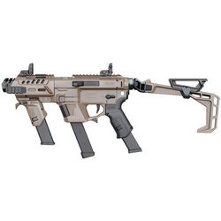 Recover Tactical P-IX+MG PG9 SR20 Metal Front Guard Folding Stock Tan PIXPMGFST02