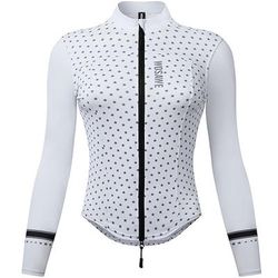 Per donna Giacca da Ciclismo Maglia da Ciclismo Blocco di colori Manica Lunga Bicicletta Maglia Impermeabile con 3 tasche posteriori Mountain Bike MTB Asciugatura Rapida Traspirante Gli sport Bianco