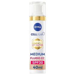 Nivea Cellular Luminous630 Fluido CC Cream SPF 30 Medium 40 ml, Crema