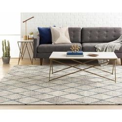 Gueydan 20" Square Modern Cotton Light Beige/Peach/Beige Throw Pillow - Boutique Rugs