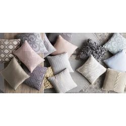 Colt 20" Square Traditional Medium Gray/Light Gray/Light Slate Throw Pillow - Boutique Rugs