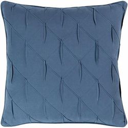 Brandywine 18" Square Modern Cotton Deep Teal/Teal Throw Pillow - Boutique Rugs