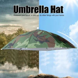 1pc Portable Rain Umbrella Hat Foldable Outdoor Pesca Sun Shade Waterproof Camping Fishing Headwear