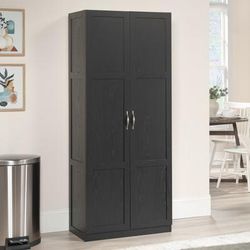 Sauder Select 30"w Contemporary Storage Cabinet, Black