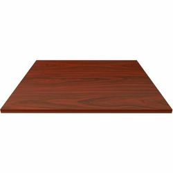Lorell Hospitality/Conference Tabletop, 0.1" Edge, 42" x 42"1", Band Edge, Mahogany (LLR87244)