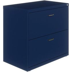 NuSparc 2-Drawer Lateral File, 30" Width x 17.6" Depth x 27.7" Height, Blue, Steel (NPRLF218AANY)