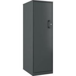 NuSparc Personal Storage Cabinet, 18" Length x 14.2" Width x 46.4" Height, 4 x Shelves, Graphite, Steel (NPRSC418ZZML)