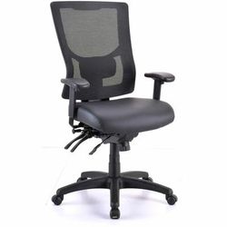 Lorell Conjure High-Back Office Chair, Vinyl, Foam, Polyurethane Seat, High Back, Black, Armrest (LLR62040)
