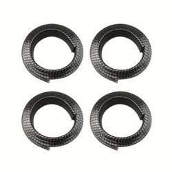 TEMU 4pcs Universal Matte Pvc Wheel Plate - Scratch And Collision Protection Strip For Front Fender