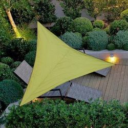 TEMU Orange Triangular Outdoor Balcony Canopy - High Quality Sunshade Roof For Viewing, Rain Household Courtyard Shelter, Splash Sunroof Design