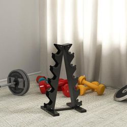TEMU 5-tier Dumbbell Rack, Dumbbell Storage Stand Holder, Steel Weight Tree For Home Gym