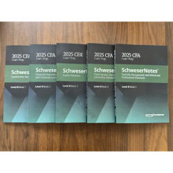 2025 CFA Level 2 Exam Prep: Schweser Notes for Quantitative Methods, Financial Statements, Equity,Fixed Income, Portfolio Ethics