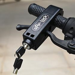 TEMU Heavy-duty Abs Material Anti-theft Lock - In Multiple Colors, Suitable For Bicycles And Motorcycles, Lightweight And Portable, Providing For Your .