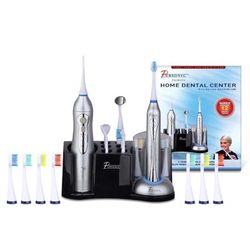 Pursonic Deluxe Home Dental Center Sonic Toothbrush With Oral Irrigator, 7"h X 1/2"w X 1/2"d, Black