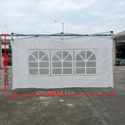 TEMU Thickened Four-legged Tent Window Curtain, Windproof Side Barrier, Suitable For Outdoor Stalls And Gatherings, But No Included