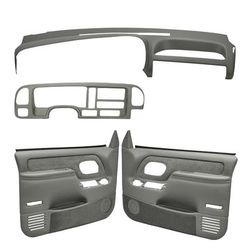 Coverlay Interior Restoration Kit ABS Plastic Medium Gray Dash Cap, Door Panel, Lifetime limited warranty 18-695C59F-MGR