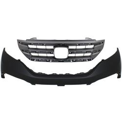 Replacement Grille Assembly Plastic Painted Black Grille, 1-year unlimited-mileage warranty KIT-020418-69