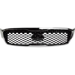 Replacement Grille Assembly Plastic Painted Black Grille, 1-year unlimited-mileage warranty RK07010011