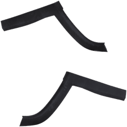 Replacement Door Molding & Beltlines Textured Black, Rear, Driver Passenger Side, 1-year unlimited-mileage warranty SET-RJ49090003