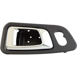 Dorman Interior Door Handle Plastic Gray bezel with chrome lever Help Series, Front, Driver Side, Lifetime limited warranty 96505