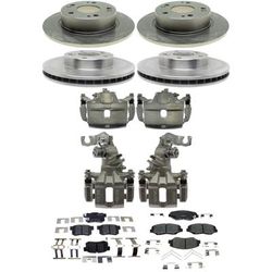 Raybestos Brake Kit With Calipers Natural Caliper & Hardware R-Line Series, Front Rear, limited warranty KIT-210516-847