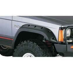 Bushwacker Fender Flares Plastic Black Cut-out for Jeep Series, Front, Driver & Passenger Side, Lifetime limited warranty 10035-07
