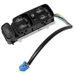 GenuineXL Window Switch Genuine Mercedes Benz, Front, Driver Side, 24-month limited warranty 203-821-06-79 9116