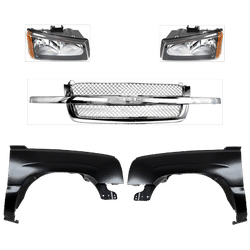 Replacement Fender Steel Primed, Front, Driver & Passenger Side, 1-year unlimited-mileage warranty KIT-022123-138