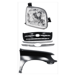 Replacement Grille Assembly Plastic Painted Black Grille, 1-year unlimited-mileage warranty KIT-031323-36301
