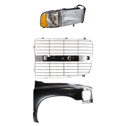 Replacement Fender Steel Primed, Front, Passenger Side, 1-year unlimited-mileage warranty KIT-022423-69101