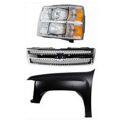 Replacement Fender Steel Primed, Front, Driver Side, 1-year unlimited-mileage warranty KIT-022123-14502