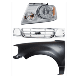 Replacement Grille Assembly Plastic Chrome Grille, 1-year unlimited-mileage warranty KIT-022423-100602