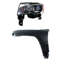 Replacement Fender Steel Primed, Front, Driver Side, 1-year unlimited-mileage warranty KIT-030823-3605