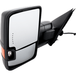 Kool Vue Towing Mirror Textured Black, Driver Side, 1-year limited warranty GM258EL
