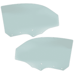 Replacement Door Glass, Front, Driver & Passenger Side, 1-year unlimited-mileage warranty SET-RH48010007
