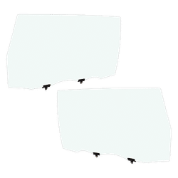 Replacement Door Glass, Rear, Driver & Passenger Side, 1-year unlimited-mileage warranty SET-RT48130011