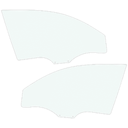 Replacement Door Glass, Front, Driver & Passenger Side, 1-year unlimited-mileage warranty SET-RT48010029