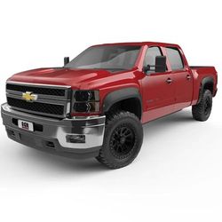 EGR Fender Flares Plastic Black, Front & Rear, Driver Passenger Side, 1-year limited warranty BLF1023