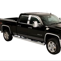 Putco Rocker Panel Trim Stainless Steel Black Platinum, Driver & Passenger Side, Lifetime limited warranty 9751227BP