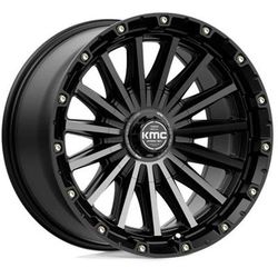 KMC Wheel Aluminum Satin Black, Lifetime limited warranty KM10229035400