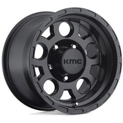 KMC Wheel Aluminum Matte Black, Lifetime limited warranty KM52268050700