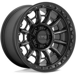 KMC Wheel Aluminum Satin Black, Lifetime limited warranty KM54779068412N
