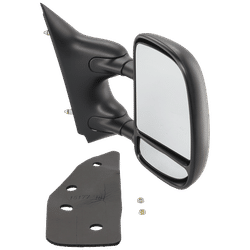 JC Whitney Mirror Textured Black, Passenger Side, 1-year limited warranty JFD84R