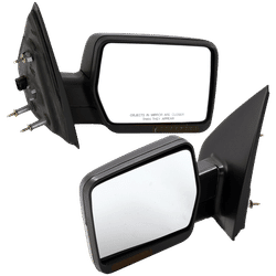 JC Whitney Mirror Textured Black, Driver & Passenger Side, 1-year limited warranty SET-JFD209ER-S